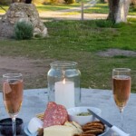 afternoon wine and snack
