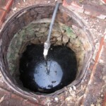 down the well