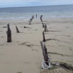 old jetty ruins at Foul Bay
